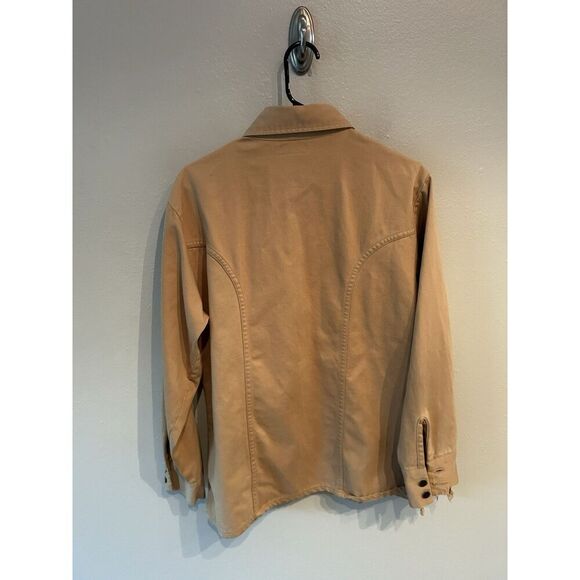 Vintage Levi’s Men’s Large Made In USA Shirt Jacket Khaki Tan - Picture 3 of 10